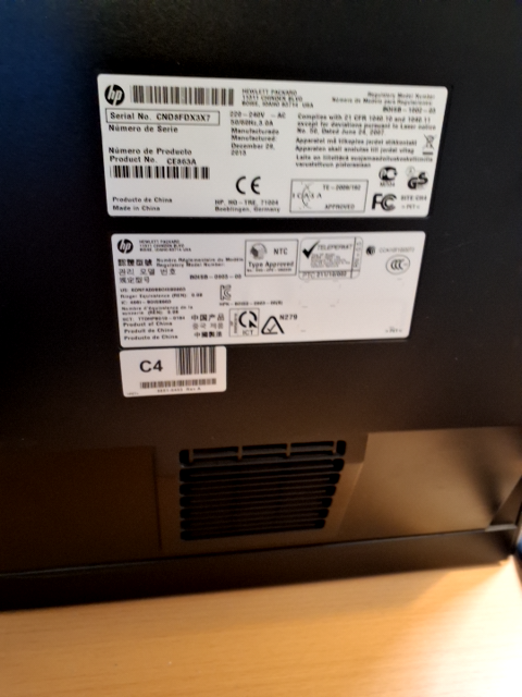 Laser farveprinter HP Laserjet Pro 400